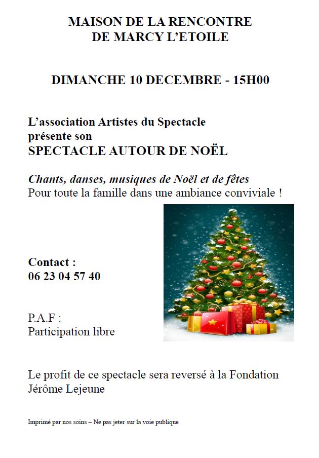 Spectacle autour de Noël - Mairie Marcy l'Etoile